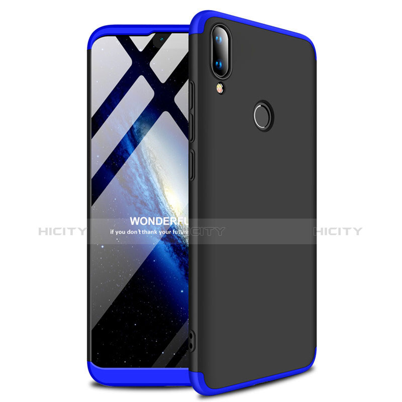 Funda Dura Plastico Rigida Carcasa Mate A01 para Huawei Enjoy 9 Plus Azul y Negro