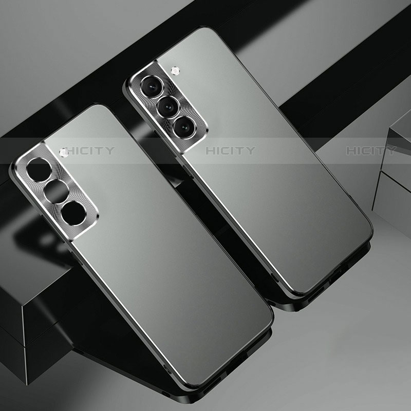 Funda Dura Plastico Rigida Carcasa Mate AT1 para Samsung Galaxy S22 5G Gris