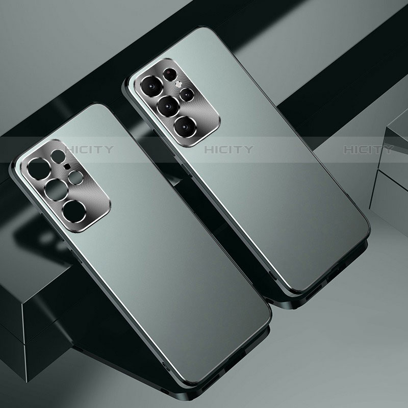 Funda Dura Plastico Rigida Carcasa Mate AT1 para Samsung Galaxy S22 Ultra 5G Gris