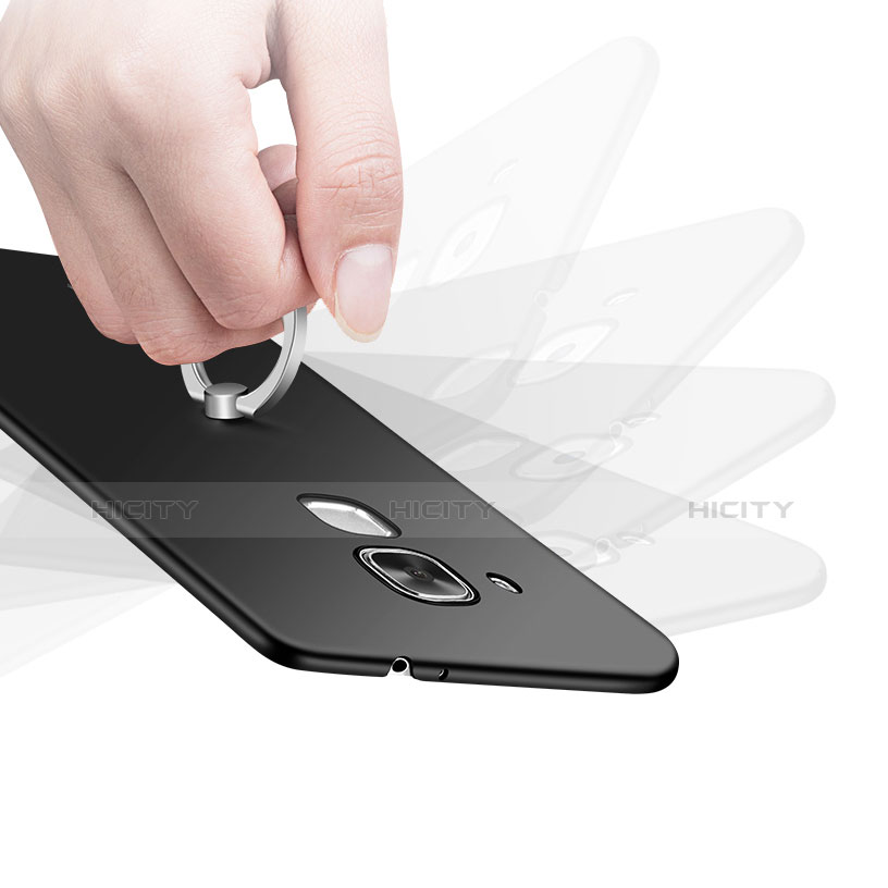 Funda Dura Plastico Rigida Carcasa Mate con Anillo de dedo Soporte A01 para Huawei G9 Plus