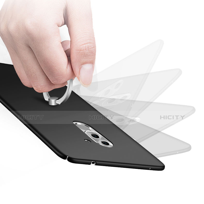 Funda Dura Plastico Rigida Carcasa Mate con Anillo de dedo Soporte A01 para Huawei Honor 6X Pro