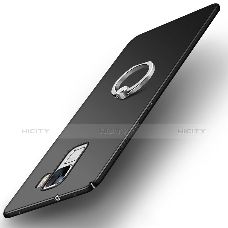 Funda Dura Plastico Rigida Carcasa Mate con Anillo de dedo Soporte A01 para Huawei Honor 7 Dual SIM