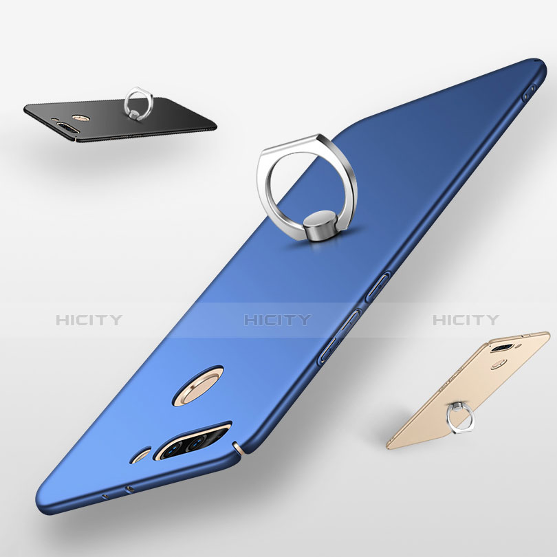 Funda Dura Plastico Rigida Carcasa Mate con Anillo de dedo Soporte A01 para Huawei Honor 8 Pro