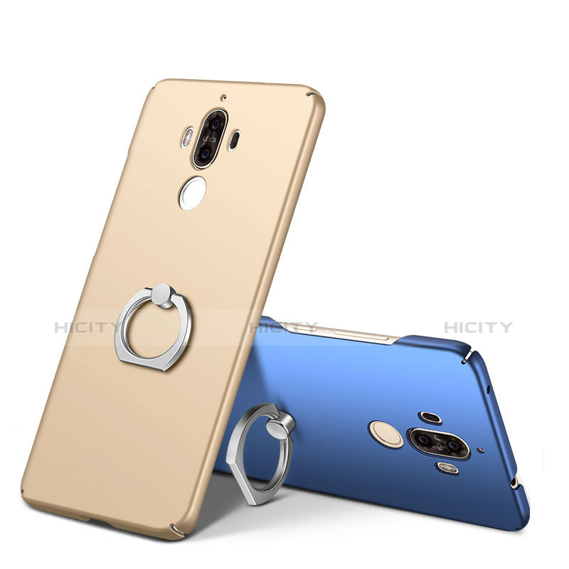 Funda Dura Plastico Rigida Carcasa Mate con Anillo de dedo Soporte A01 para Huawei Mate 9