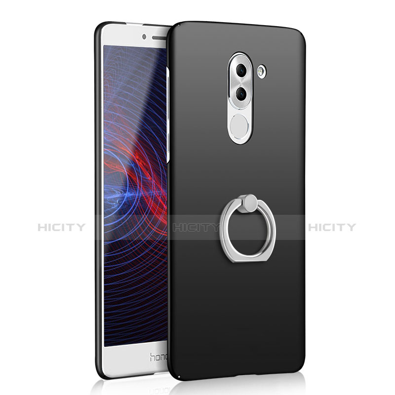 Funda Dura Plastico Rigida Carcasa Mate con Anillo de dedo Soporte A01 para Huawei Mate 9 Lite