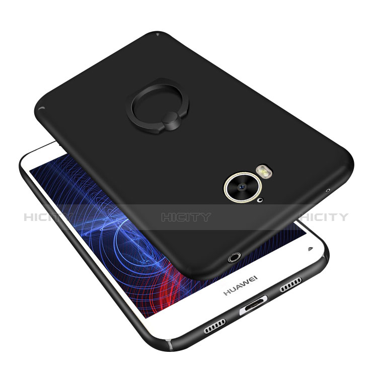 Funda Dura Plastico Rigida Carcasa Mate con Anillo de dedo Soporte A01 para Huawei Nova Young