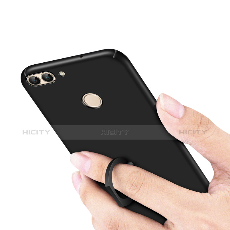 Funda Dura Plastico Rigida Carcasa Mate con Anillo de dedo Soporte A01 para Huawei P Smart