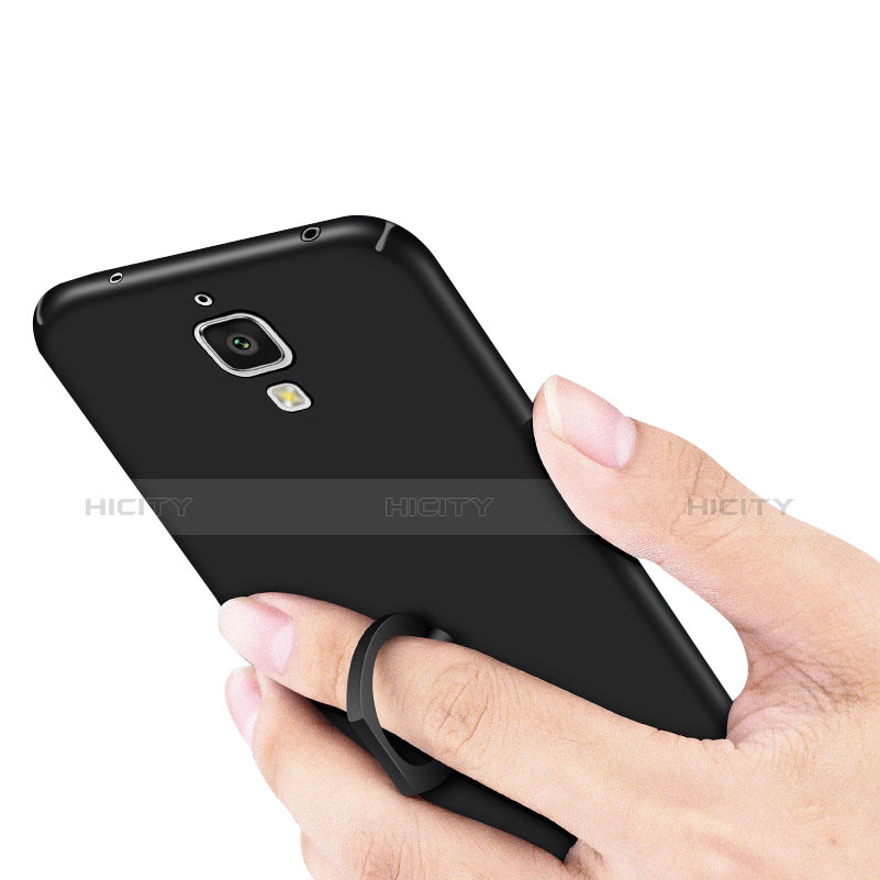 Funda Dura Plastico Rigida Carcasa Mate con Anillo de dedo Soporte A01 para Xiaomi Mi 4