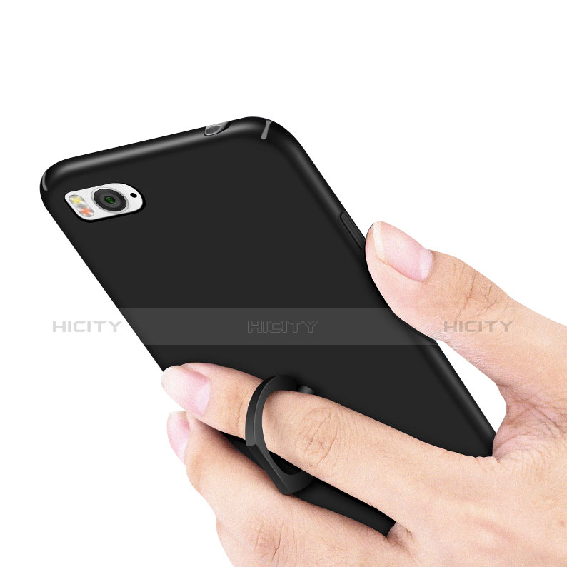 Funda Dura Plastico Rigida Carcasa Mate con Anillo de dedo Soporte A01 para Xiaomi Mi 4C