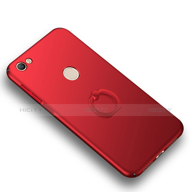 Funda Dura Plastico Rigida Carcasa Mate con Anillo de dedo Soporte A01 para Xiaomi Redmi Note 5A Prime