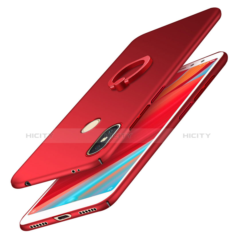 Funda Dura Plastico Rigida Carcasa Mate con Anillo de dedo Soporte A01 para Xiaomi Redmi Y2