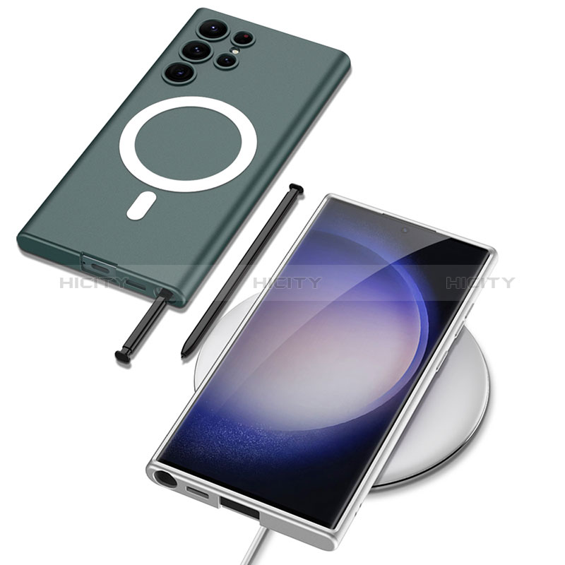 Funda Dura Plastico Rigida Carcasa Mate con Mag-Safe Magnetic AC1 para Samsung Galaxy S23 Ultra 5G