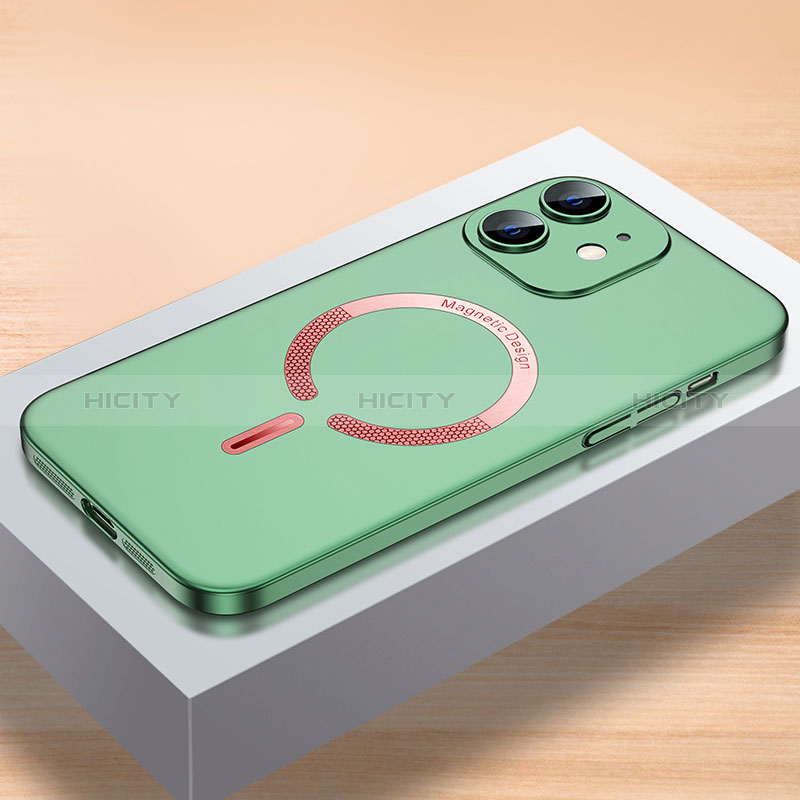Funda Dura Plastico Rigida Carcasa Mate con Mag-Safe Magnetic QC1 para Apple iPhone 12 Mini