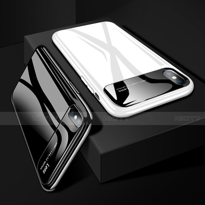 Funda Dura Plastico Rigida Carcasa Mate con Magnetico Anillo de dedo Soporte A01 para Apple iPhone X