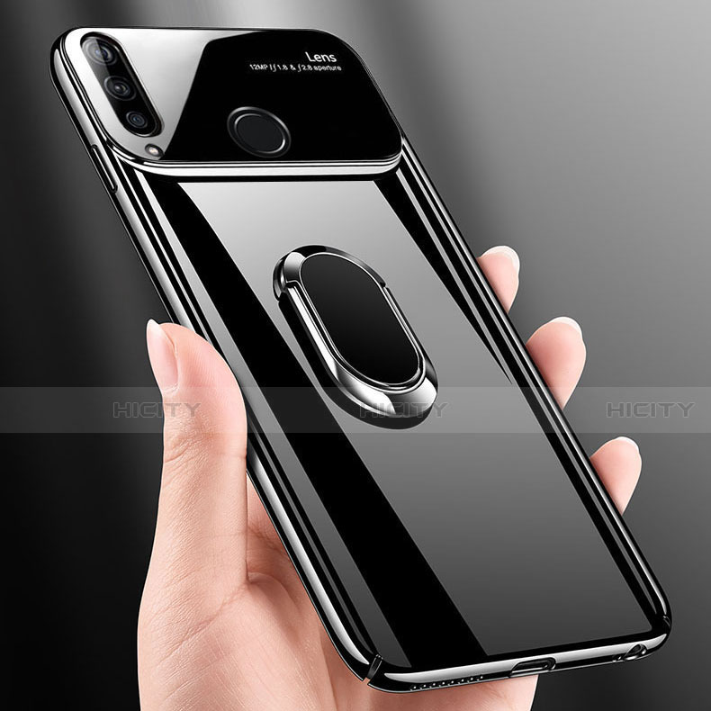 Funda Dura Plastico Rigida Carcasa Mate con Magnetico Anillo de dedo Soporte A01 para Huawei Enjoy 10 Plus
