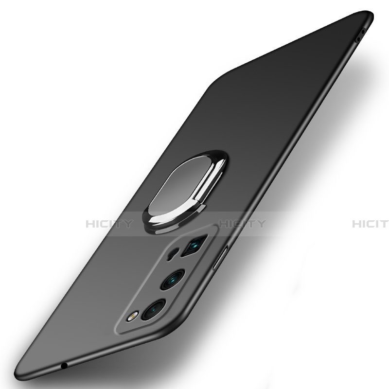 Funda Dura Plastico Rigida Carcasa Mate con Magnetico Anillo de dedo Soporte A01 para Huawei Honor 30 Pro+ Plus