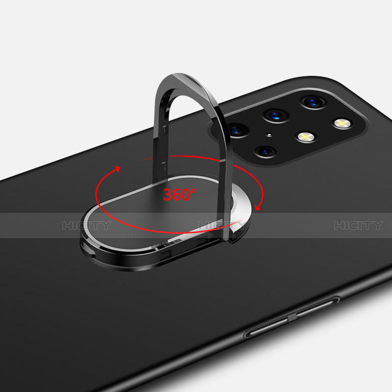 Funda Dura Plastico Rigida Carcasa Mate con Magnetico Anillo de dedo Soporte A01 para OnePlus 8T 5G