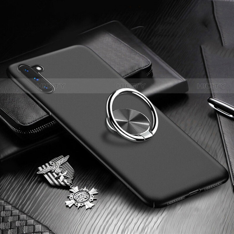 Funda Dura Plastico Rigida Carcasa Mate con Magnetico Anillo de dedo Soporte A01 para Samsung Galaxy Note 10 5G