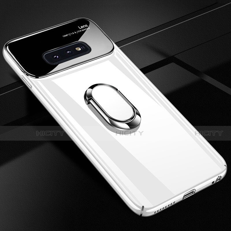 Funda Dura Plastico Rigida Carcasa Mate con Magnetico Anillo de dedo Soporte A01 para Samsung Galaxy S10e