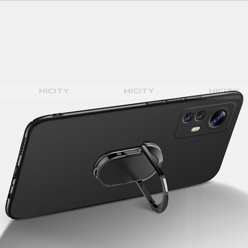 Funda Dura Plastico Rigida Carcasa Mate con Magnetico Anillo de dedo Soporte A01 para Xiaomi Mi 12 Pro 5G