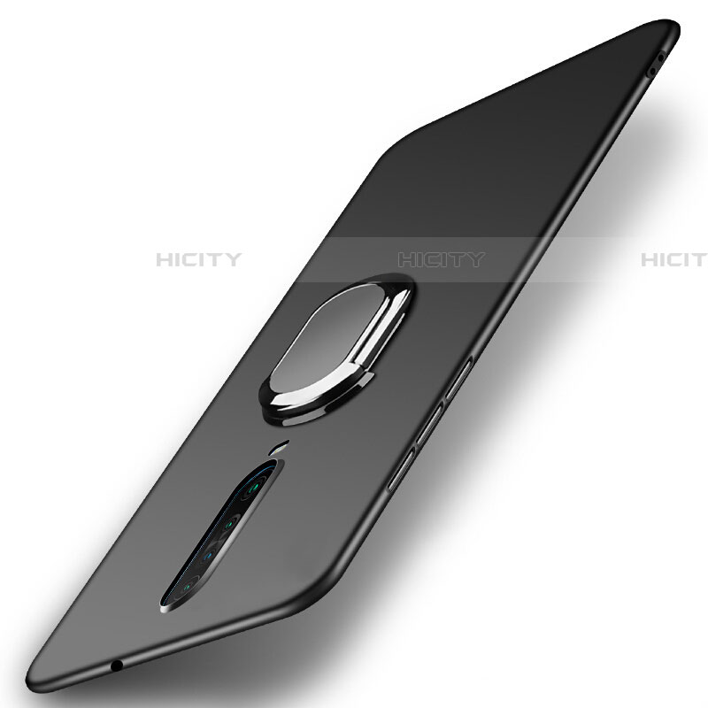 Funda Dura Plastico Rigida Carcasa Mate con Magnetico Anillo de dedo Soporte A01 para Xiaomi Poco X2