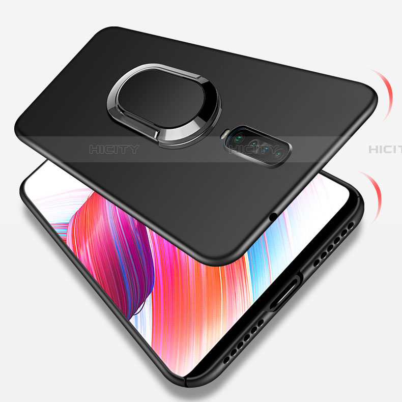 Funda Dura Plastico Rigida Carcasa Mate con Magnetico Anillo de dedo Soporte A01 para Xiaomi Redmi K30 4G