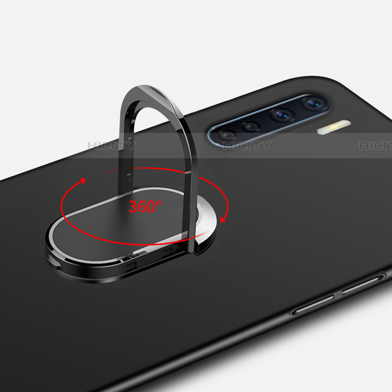 Funda Dura Plastico Rigida Carcasa Mate con Magnetico Anillo de dedo Soporte A02 para Oppo A91