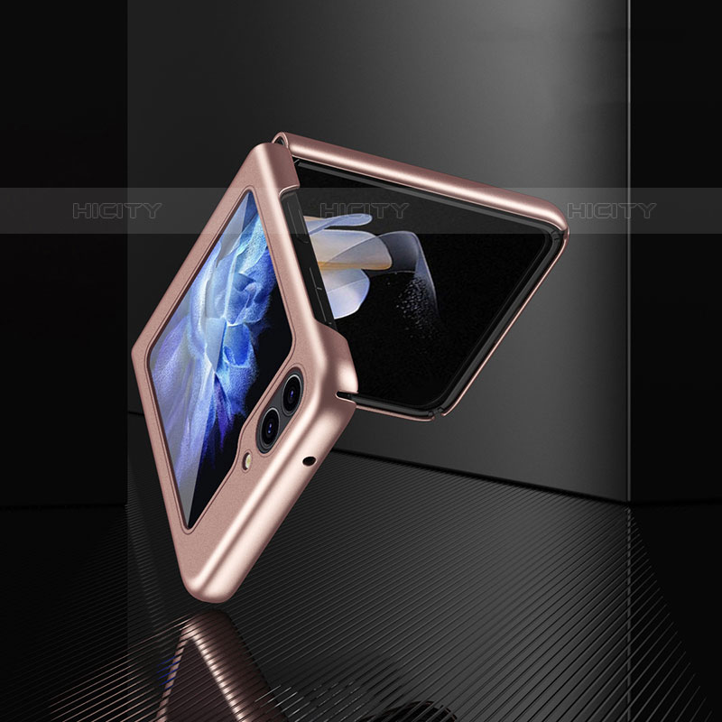 Funda Dura Plastico Rigida Carcasa Mate con Magnetico Anillo de dedo Soporte AN1 para Samsung Galaxy Z Flip5 5G