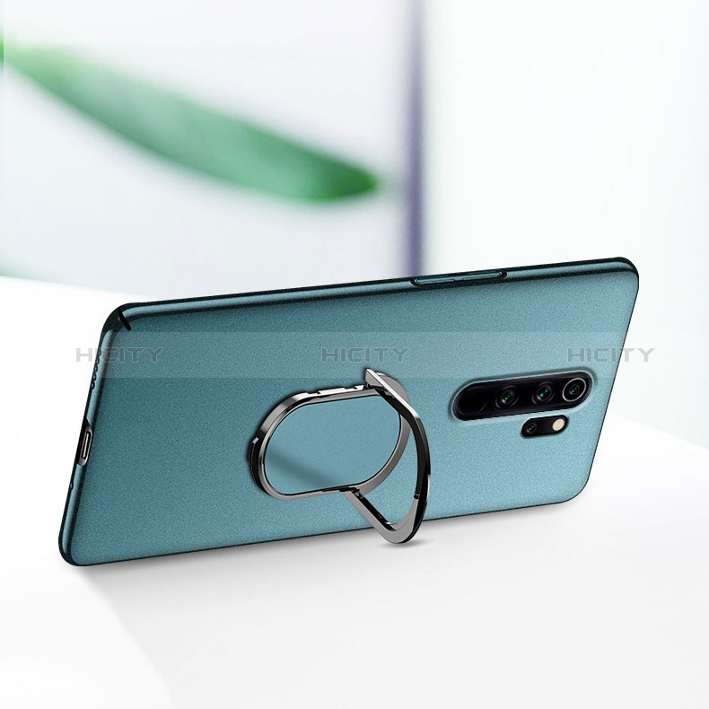 Funda Dura Plastico Rigida Carcasa Mate con Magnetico Anillo de dedo Soporte K01 para Xiaomi Redmi Note 8 (2021)