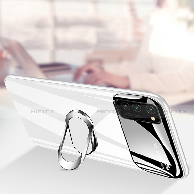 Funda Dura Plastico Rigida Carcasa Mate con Magnetico Anillo de dedo Soporte P01 para Huawei Honor V30 5G