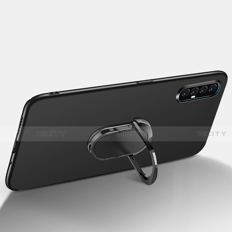 Funda Dura Plastico Rigida Carcasa Mate con Magnetico Anillo de dedo Soporte P01 para Oppo Find X2 Neo