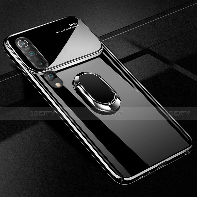 Funda Dura Plastico Rigida Carcasa Mate con Magnetico Anillo de dedo Soporte P01 para Xiaomi Mi 10