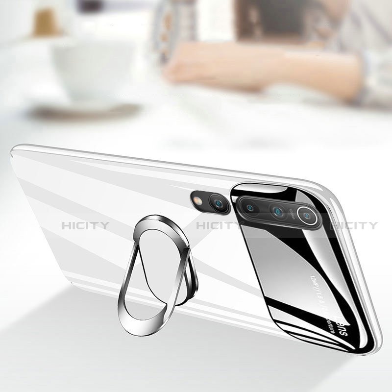 Funda Dura Plastico Rigida Carcasa Mate con Magnetico Anillo de dedo Soporte P01 para Xiaomi Mi 10