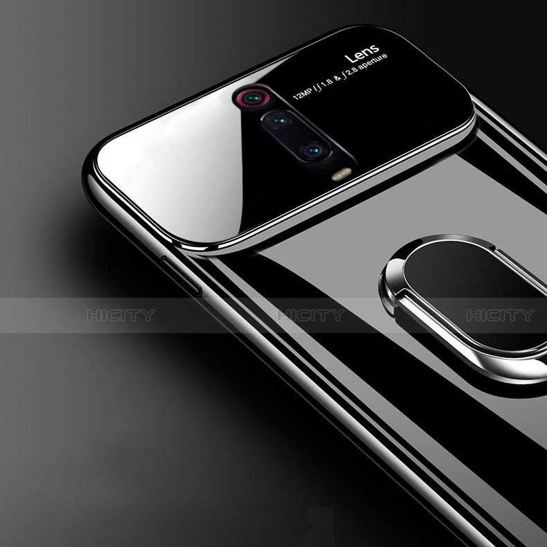Funda Dura Plastico Rigida Carcasa Mate con Magnetico Anillo de dedo Soporte P01 para Xiaomi Redmi K20