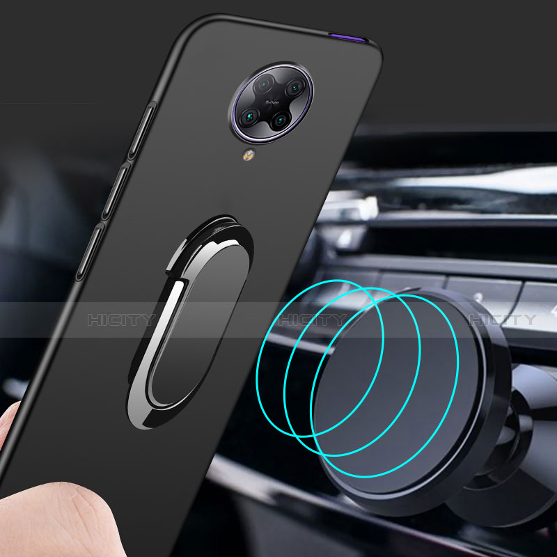 Funda Dura Plastico Rigida Carcasa Mate con Magnetico Anillo de dedo Soporte P01 para Xiaomi Redmi K30 Pro Zoom