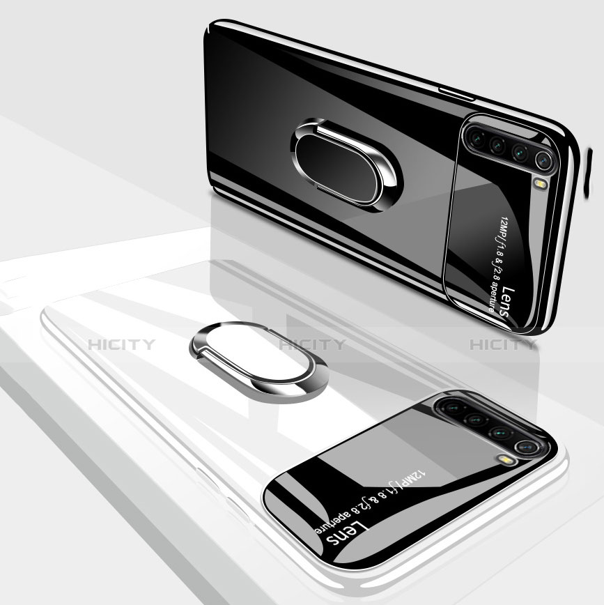 Funda Dura Plastico Rigida Carcasa Mate con Magnetico Anillo de dedo Soporte P03 para Xiaomi Redmi Note 8 (2021)