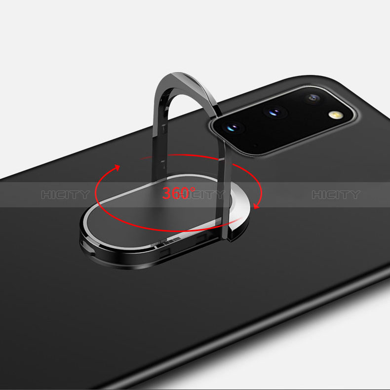 Funda Dura Plastico Rigida Carcasa Mate con Magnetico Anillo de dedo Soporte para Samsung Galaxy S20 FE (2022) 5G