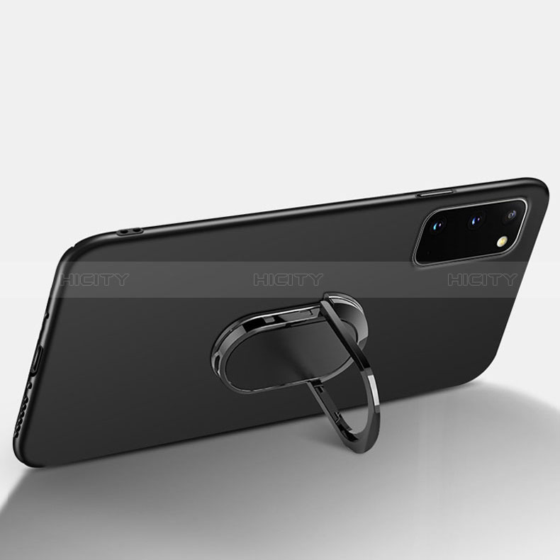 Funda Dura Plastico Rigida Carcasa Mate con Magnetico Anillo de dedo Soporte para Samsung Galaxy S20 Lite 5G