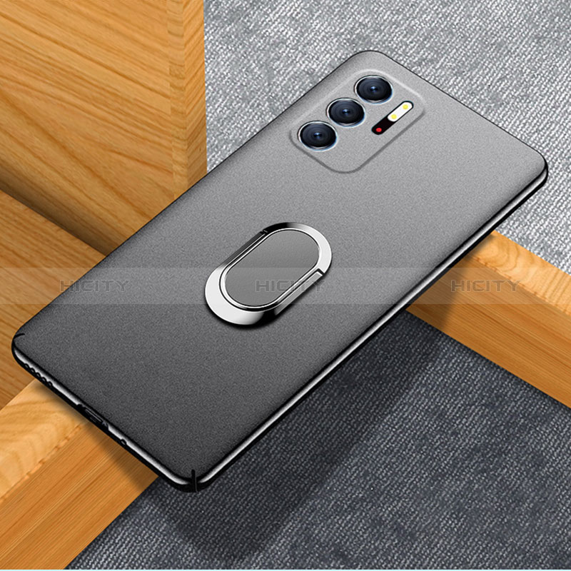 Funda Dura Plastico Rigida Carcasa Mate con Magnetico Anillo de dedo Soporte para Xiaomi Redmi Note 10 5G