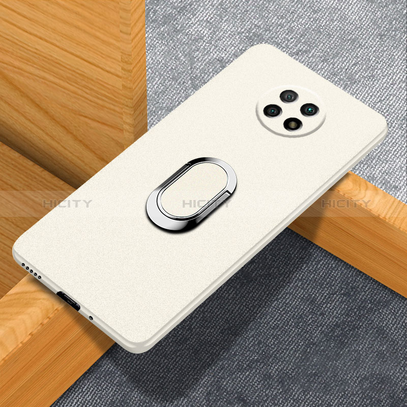 Funda Dura Plastico Rigida Carcasa Mate con Magnetico Anillo de dedo Soporte para Xiaomi Redmi Note 9T 5G