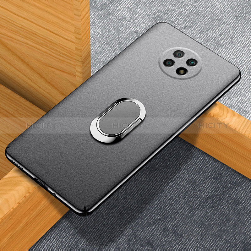 Funda Dura Plastico Rigida Carcasa Mate con Magnetico Anillo de dedo Soporte para Xiaomi Redmi Note 9T 5G