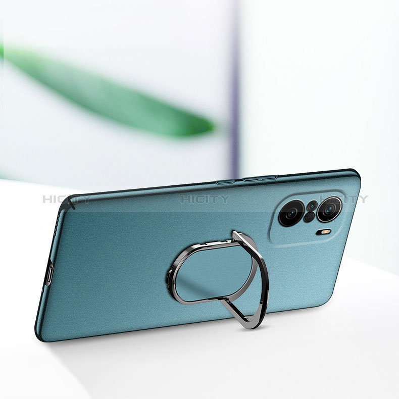 Funda Dura Plastico Rigida Carcasa Mate con Magnetico Anillo de dedo Soporte S01 para Xiaomi Mi 11X 5G