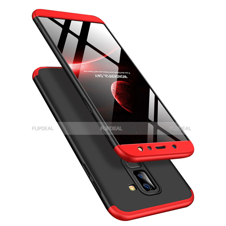 Funda Dura Plastico Rigida Carcasa Mate Frontal y Trasera 360 Grados con Anillo de dedo Soporte para Samsung Galaxy A9 Star Lite
