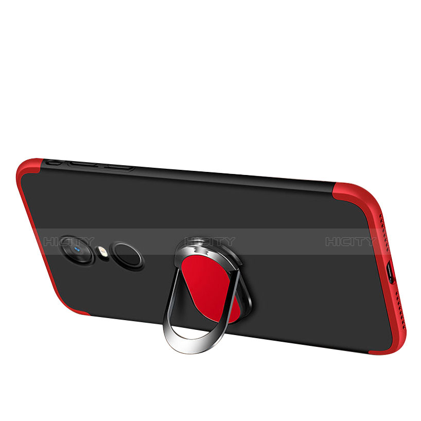 Funda Dura Plastico Rigida Carcasa Mate Frontal y Trasera 360 Grados con Anillo de dedo Soporte para Xiaomi Redmi Note 5 Indian Version