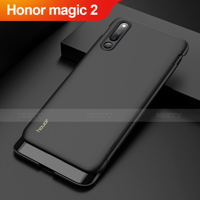 Funda Dura Plastico Rigida Carcasa Mate Frontal y Trasera 360 Grados M01 para Huawei Honor Magic 2 Negro