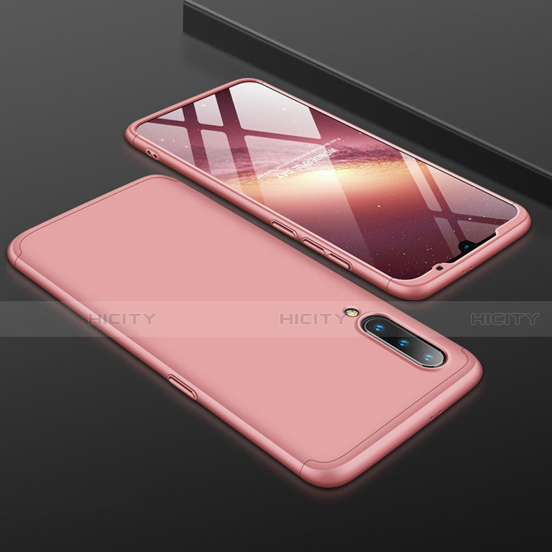 Funda Dura Plastico Rigida Carcasa Mate Frontal y Trasera 360 Grados M01 para Xiaomi Mi 9 Pro 5G Oro Rosa