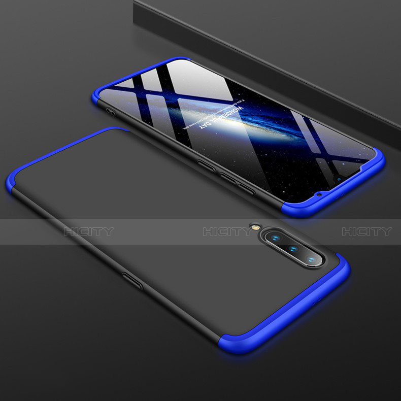 Funda Dura Plastico Rigida Carcasa Mate Frontal y Trasera 360 Grados M01 para Xiaomi Mi 9 Pro Azul y Negro