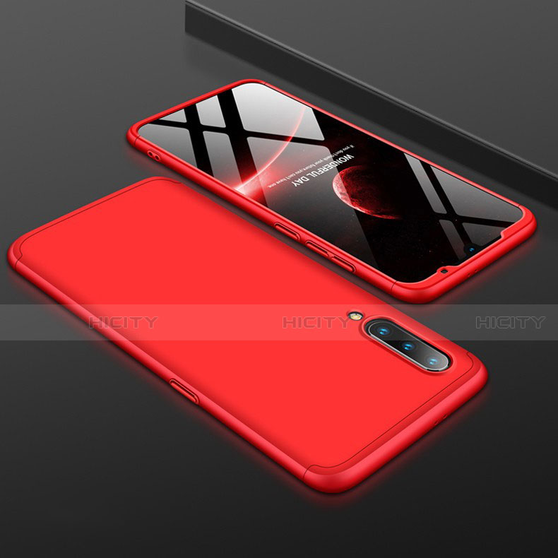 Funda Dura Plastico Rigida Carcasa Mate Frontal y Trasera 360 Grados M01 para Xiaomi Mi 9 Pro Rojo