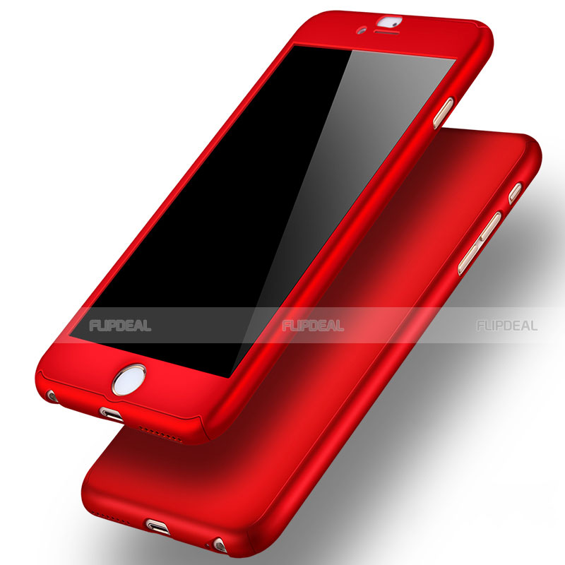 Funda Dura Plastico Rigida Carcasa Mate Frontal y Trasera 360 Grados M02 para Apple iPhone 6S Plus