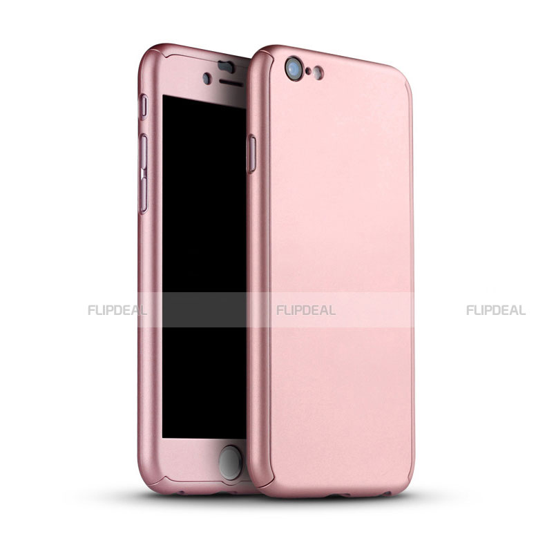 Funda Dura Plastico Rigida Carcasa Mate Frontal y Trasera 360 Grados M02 para Apple iPhone 6S Plus